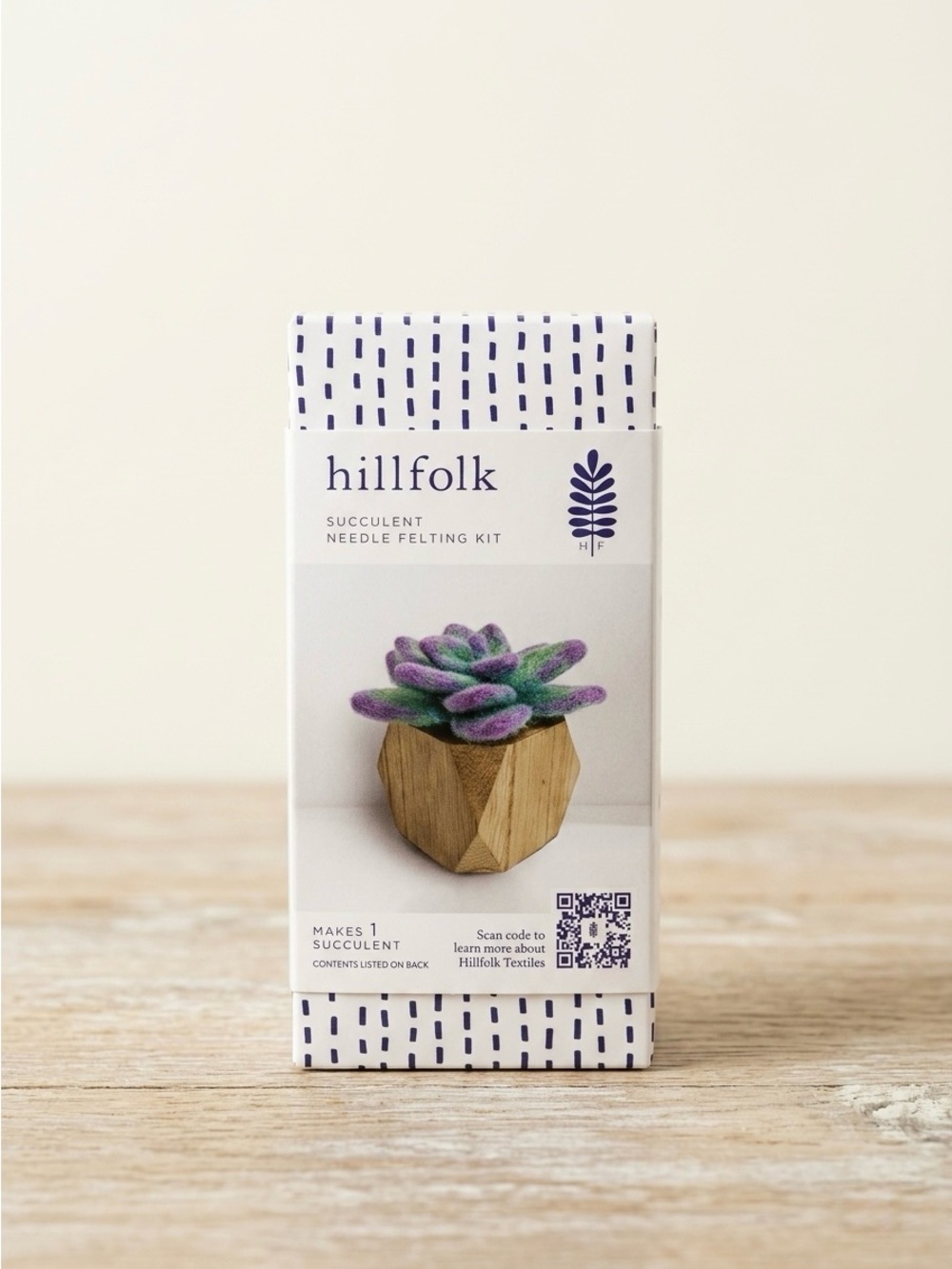 Succulent Needle Felting Kit - Purple and Green